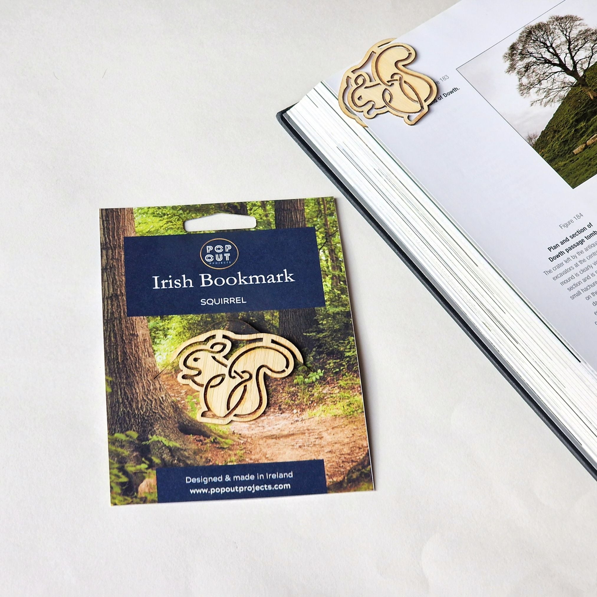 Irish wooden bookmarks