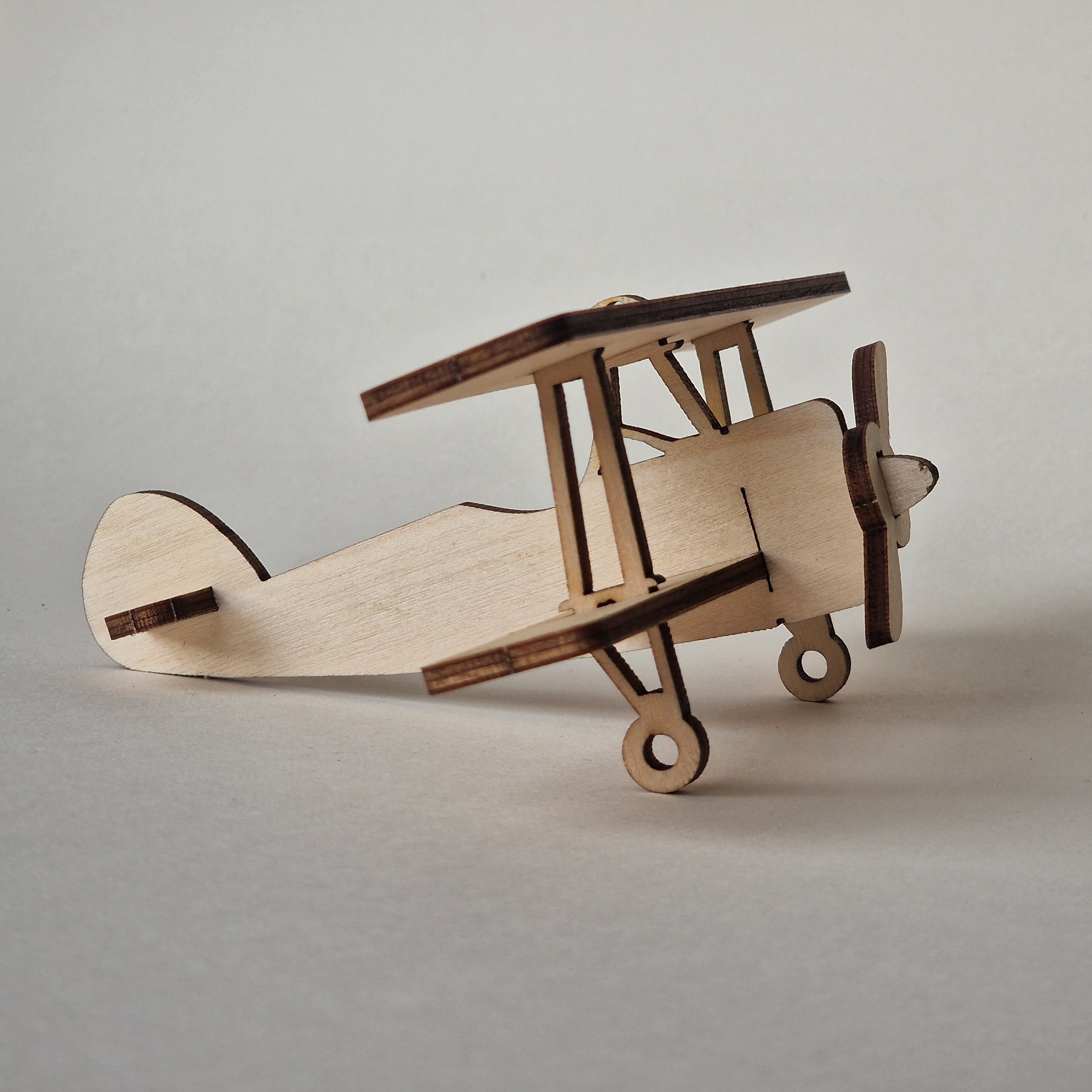 Wooden model airplane