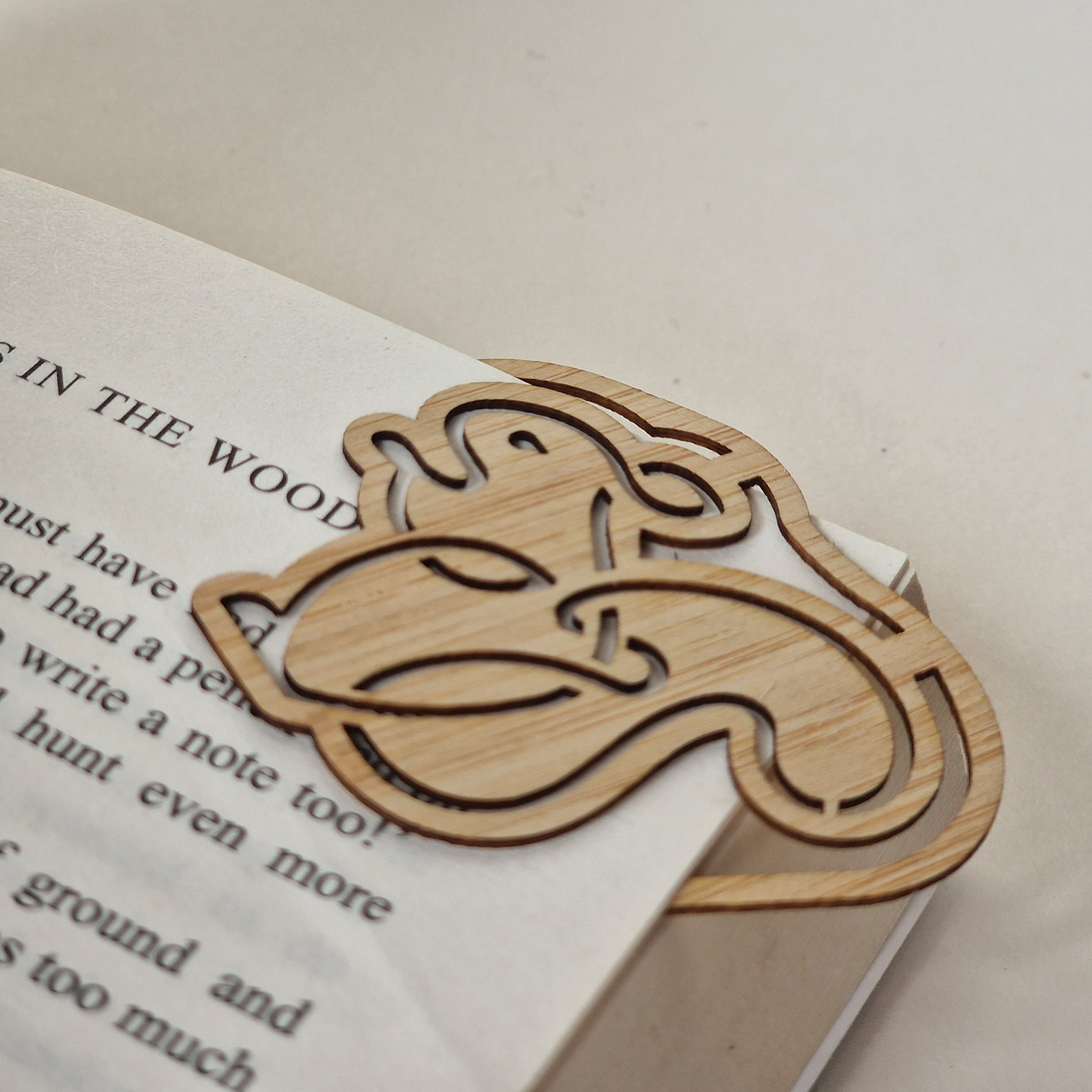 Bamboo bookmark set of three Irish animal designs