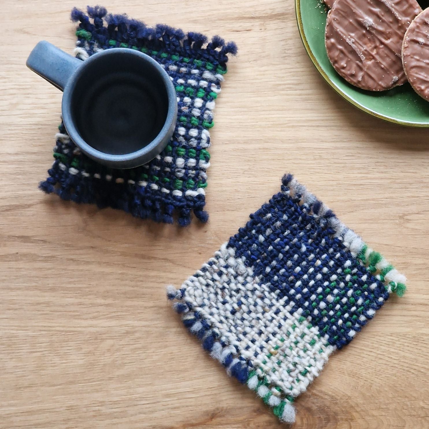 Tweed Coasters Pattern - set of three